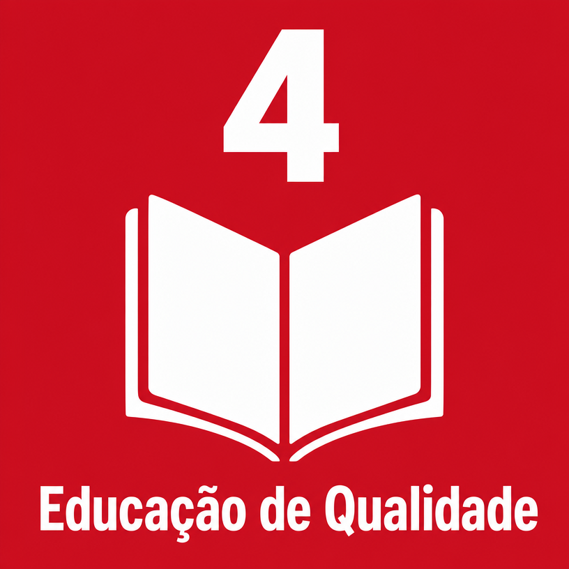 Card oficial ODS 4 — Educação de Qualidade